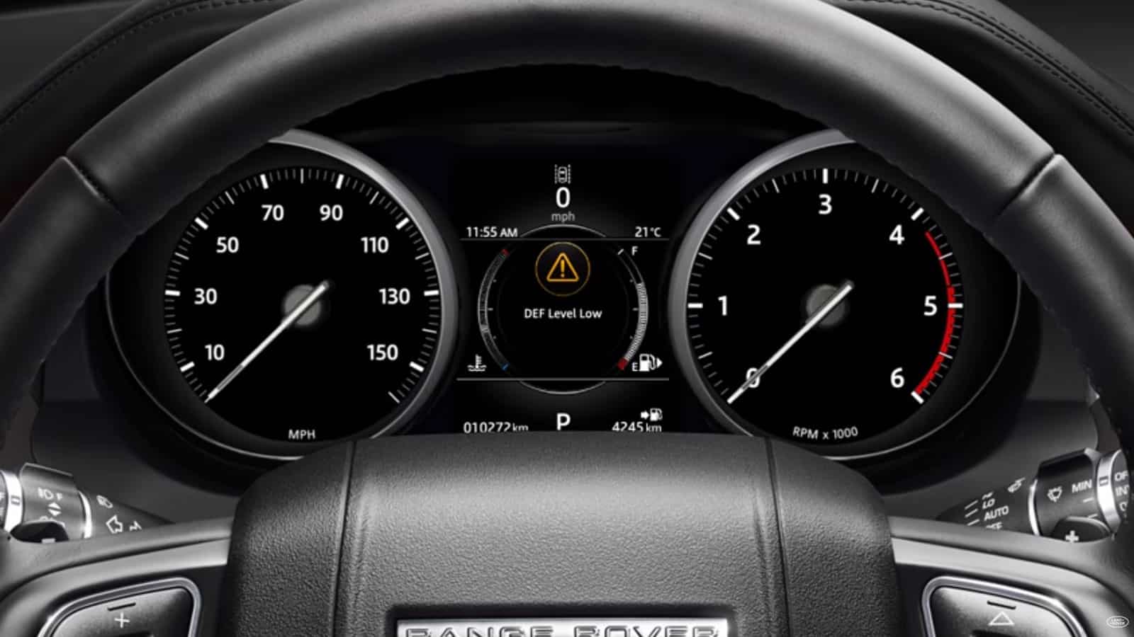 Diesel Exhaust Fluid DEF Reduced emissions Land Rover
