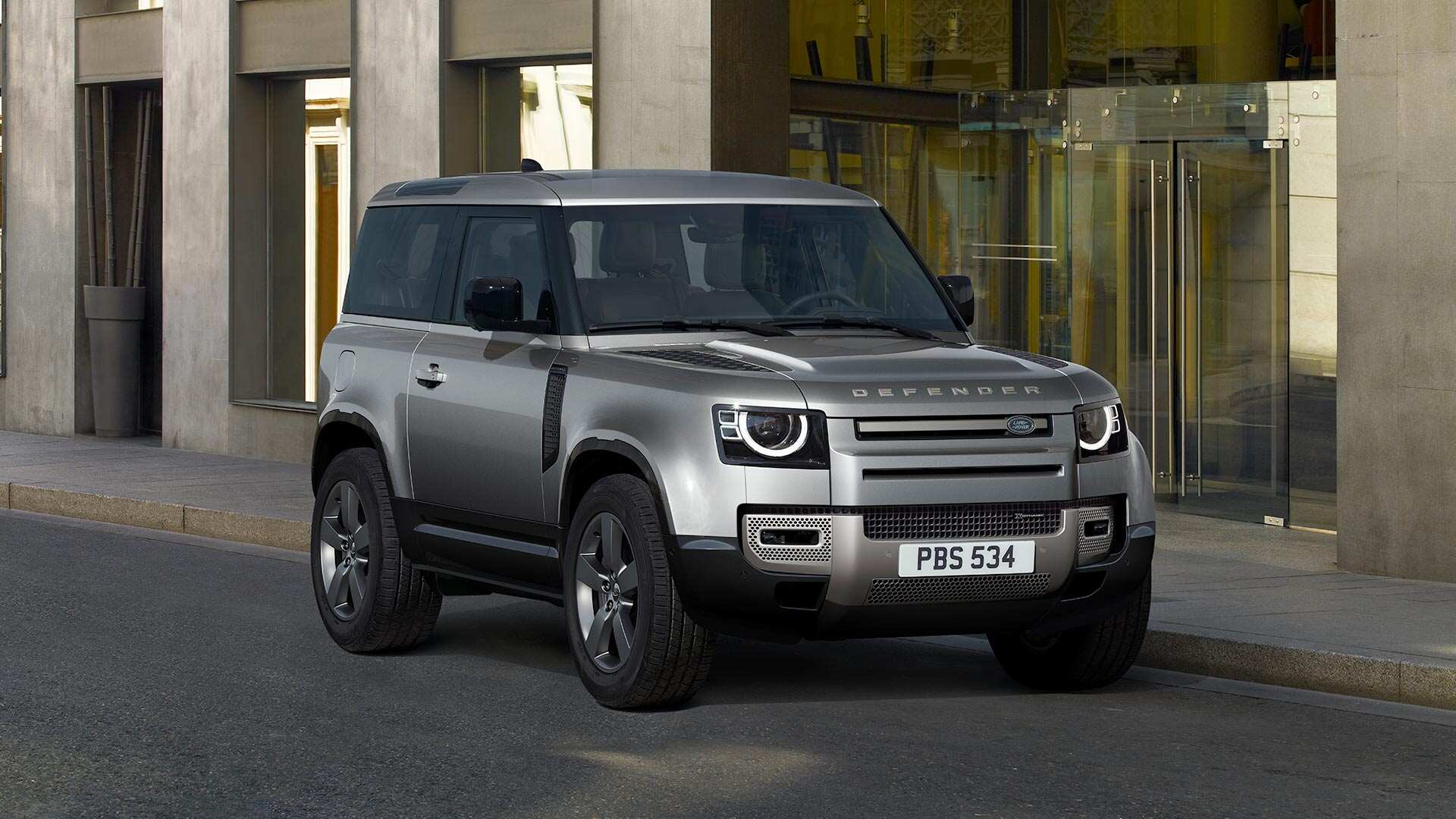 Range Rover Defender Parked.