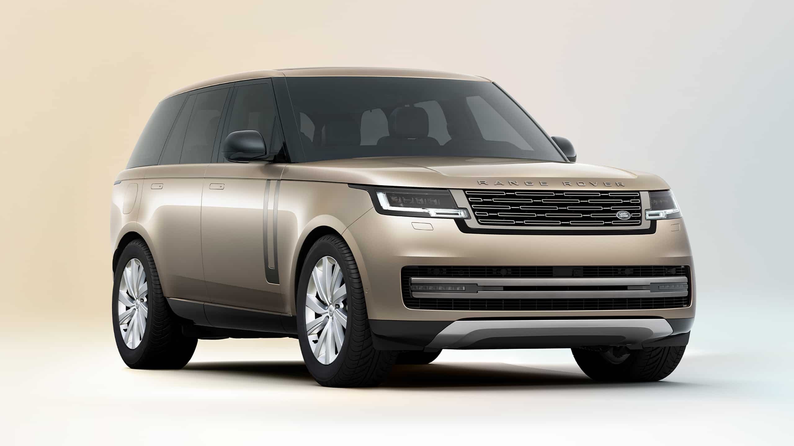 Representation of New Range Rover on gradient background