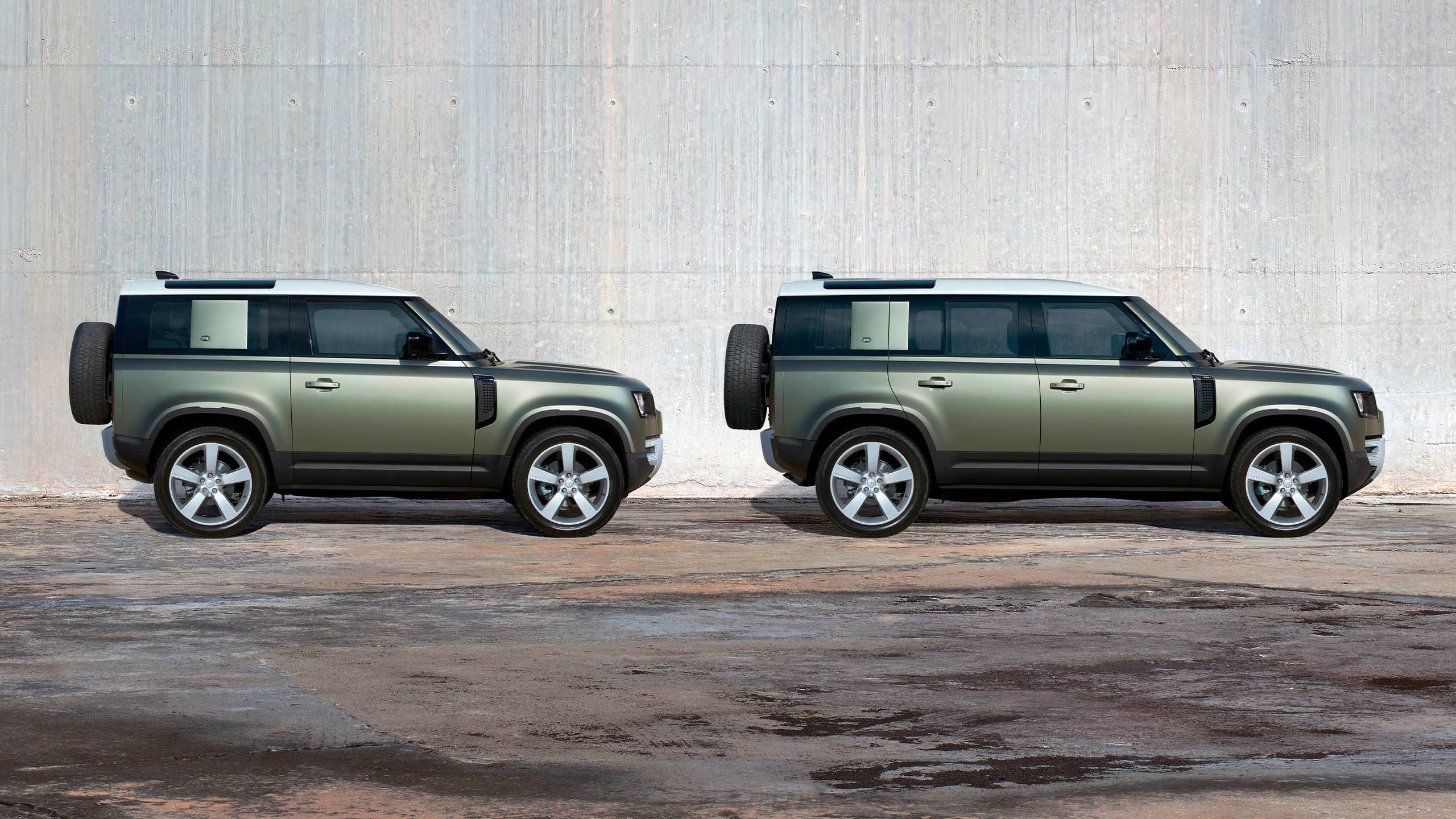 Defender 90 First Edition And Defender 110 SE In Pangea Green Colour