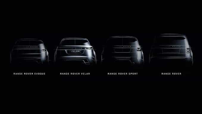 The Range Rover family, including the 2017 Range Rover Velar